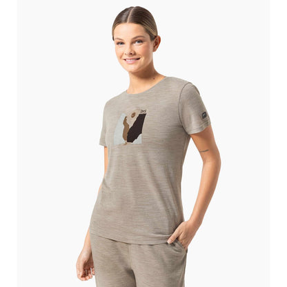Super Natural Rio Grande Tee vintage khaki melange various Damen T-Shirt