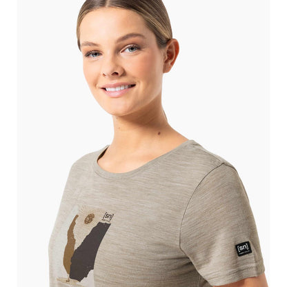 Super Natural Rio Grande Tee vintage khaki melange various Damen T-Shirt