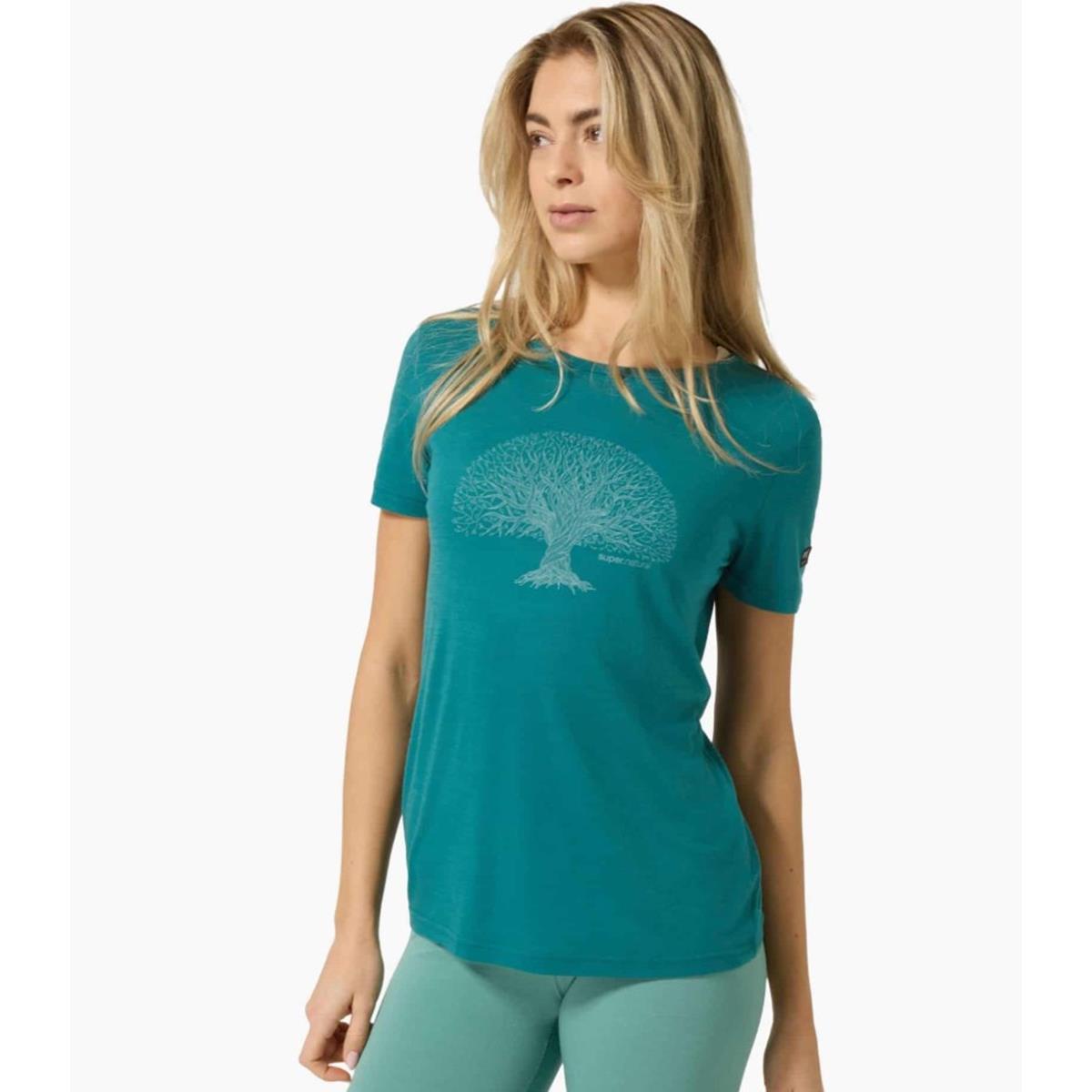 Bild 1 W Tree of Knowledge Tee pacific/lagoon green