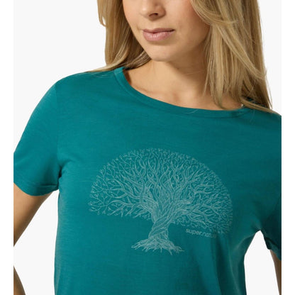 Bild 1 W Tree of Knowledge Tee pacific/lagoon green