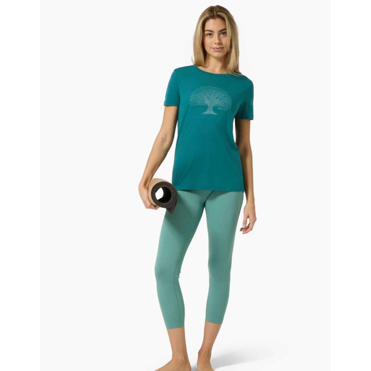 Bild 1 W Tree of Knowledge Tee pacific/lagoon green