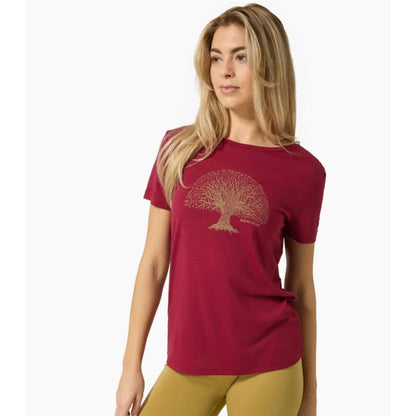 Bild 1 W Tree of Knowledge Tee beet red/sahara