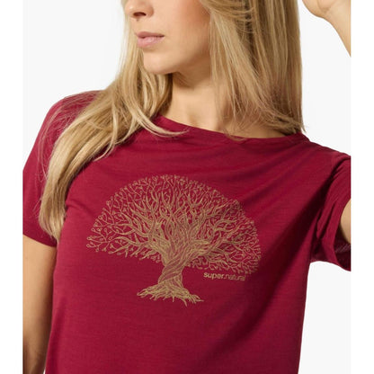 Bild 1 W Tree of Knowledge Tee beet red/sahara