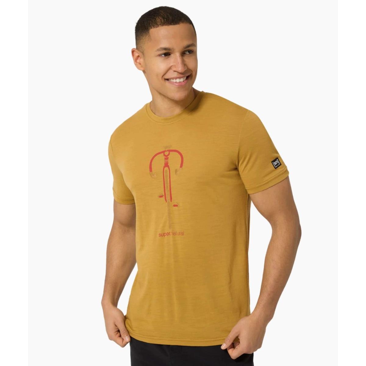 Bild 1 M Vintage Bike Tee dried tobacco/high risk red/dried tobacco