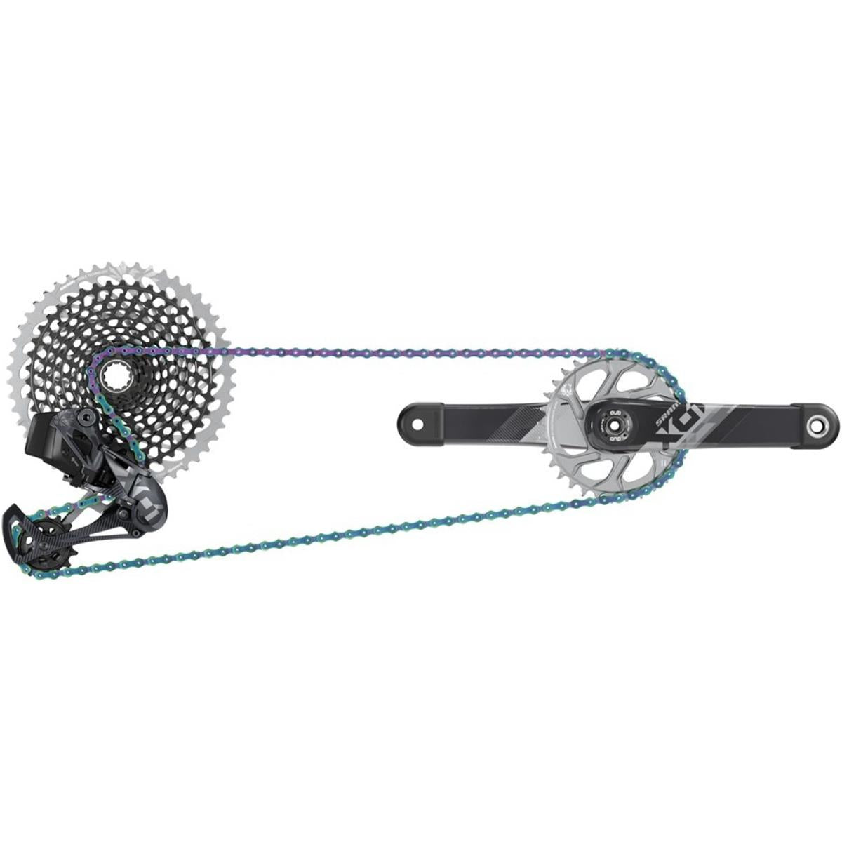SRAM X01 Eagle AXS, 170mm Kurbel Boost