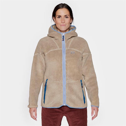state of elevenate Damen Glacier Pile Hood vintage khaki