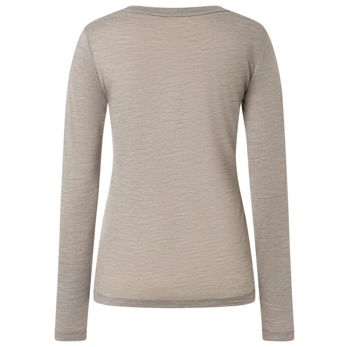 Super Natural W Hilly LS vintage khaki melange Damen Longsleeve, Bild 2 von 3