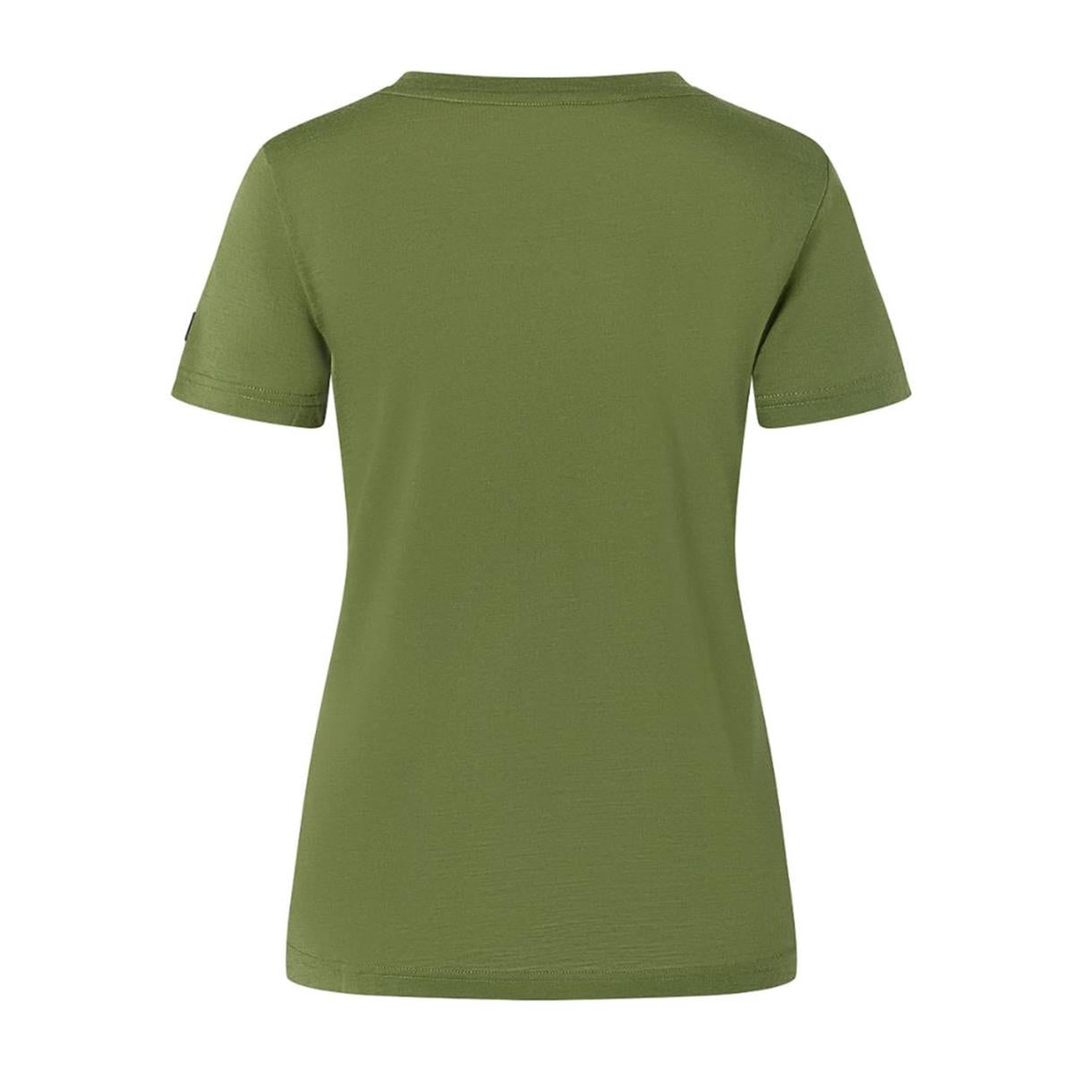 Super Natural W Top Mountain Art Tee chive vintage khaki melange white Damen T-Shirt, Bild 2 von 3
