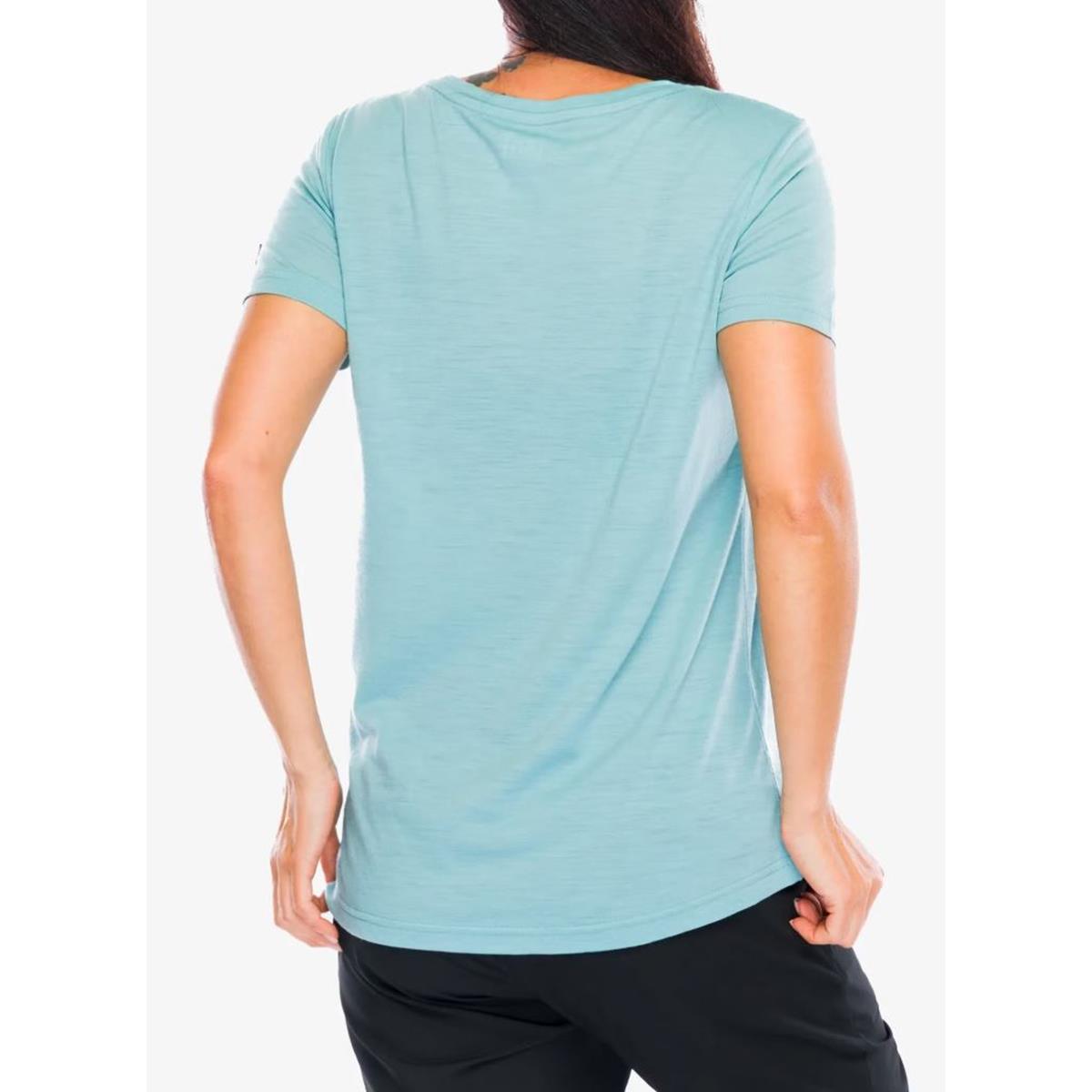 Super Natural W Tri Tee cameo blue blueberry Damen T-Shirt
