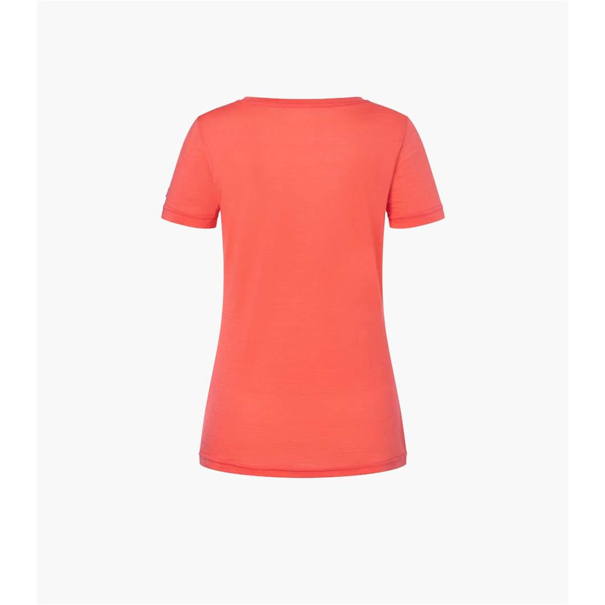 Super.Natural W Mountain Mandala Tee Damen living coral stone grey, Bild 2 von 3