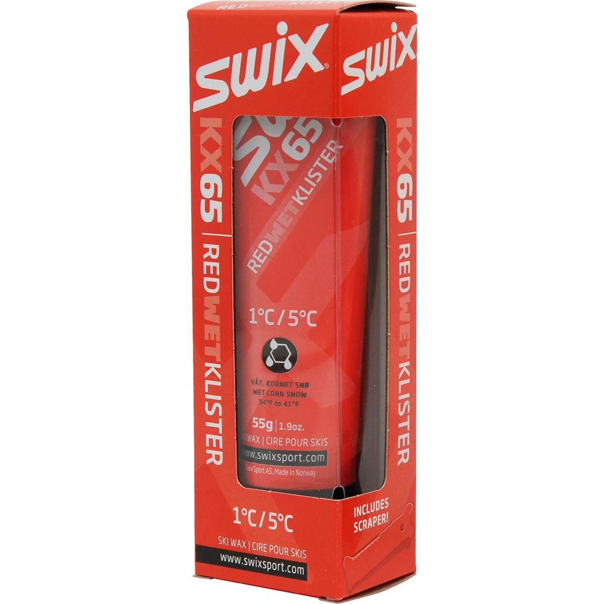 Swix KX65 Red Klister, 1°C/5°C, 55g