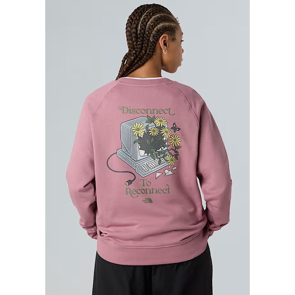 The North Face Connect relaxt geschnittenes Sweatshirt für Damen nostalgia rose