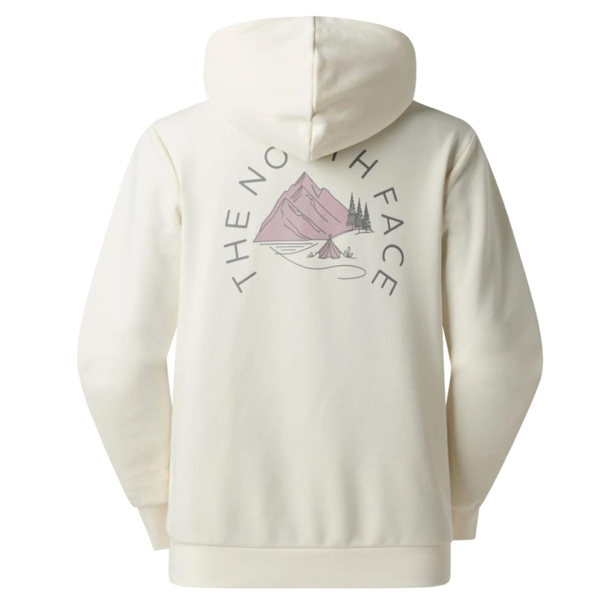 The North Face Monte Regular Hoodie Damen graphic white dune
