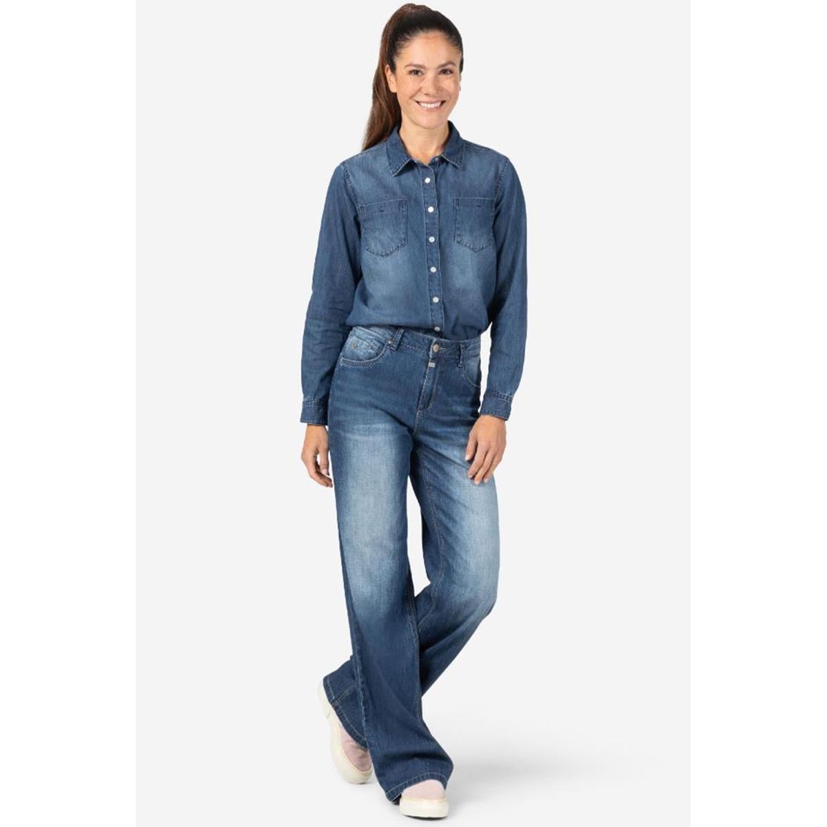 Timezone Comfort Cora Womenshape L30 blue rinse Damen Jeans