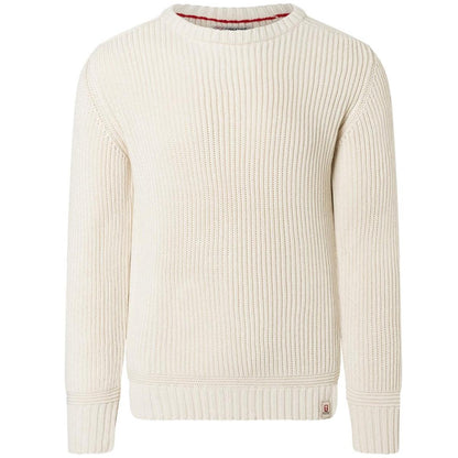 Timezone Heavy Knit Crewneck offwhite melange Herren