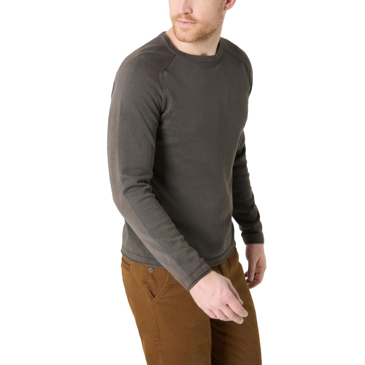 Timezone Herren Cotton Knit Crewneck Brown