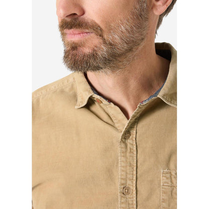 Timezone Herren Corduroy Shirt nut beige