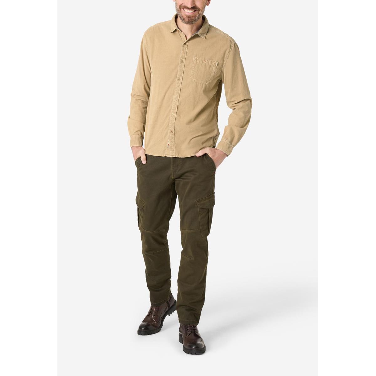 Timezone Herren Corduroy Shirt nut beige