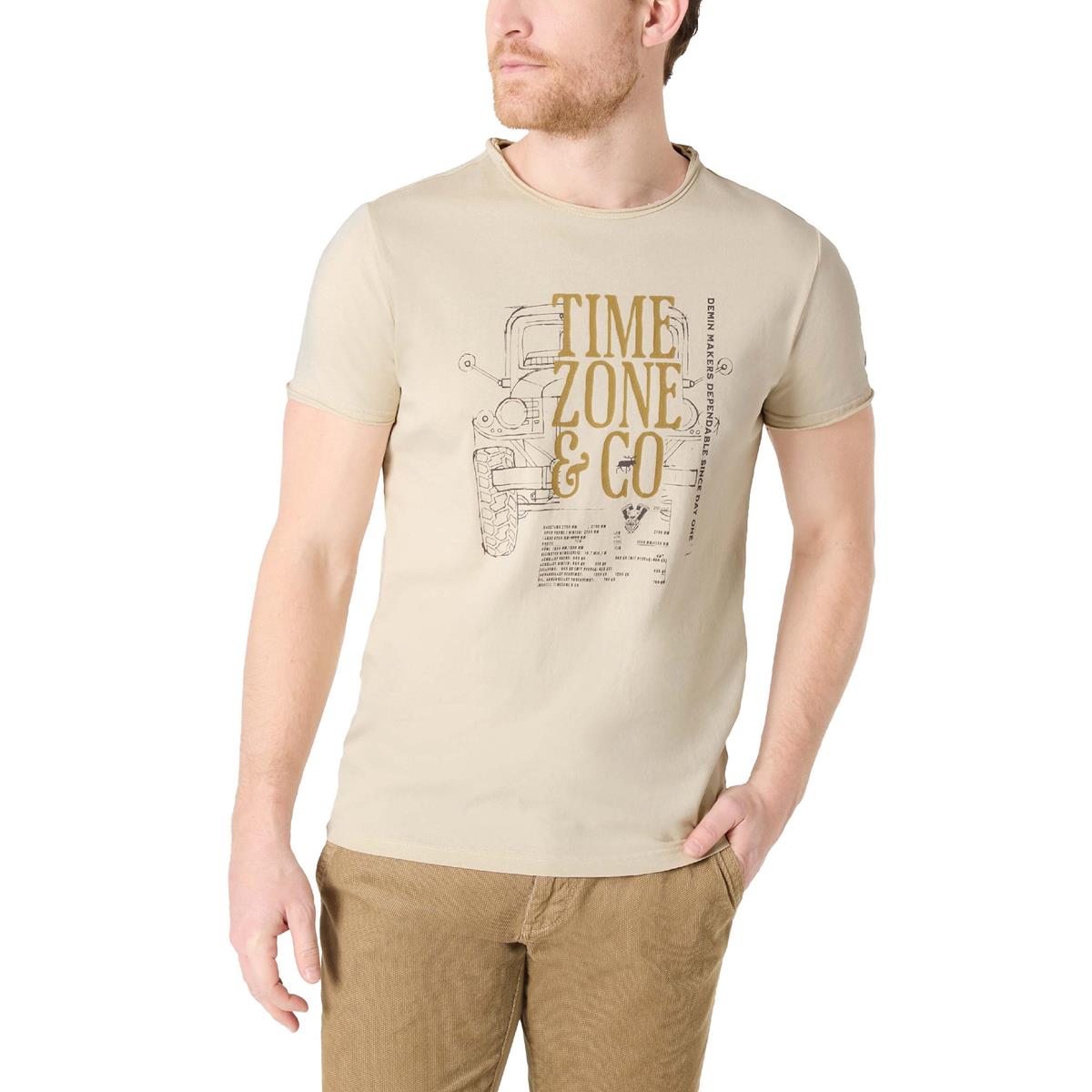 Timezona Truck T-Shirt bone white Herren