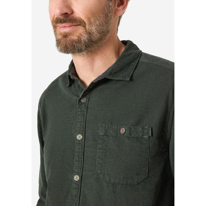 Timezone Corduroy Shirt black olive Herren