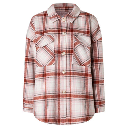 Timezone Check Overcoat blush checks Damen