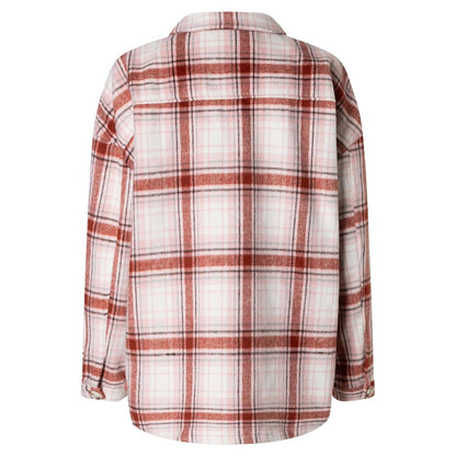 Timezone Check Overcoat blush checks Damen