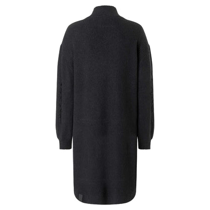 Timezone Fray Mock Neck Dress black Damen