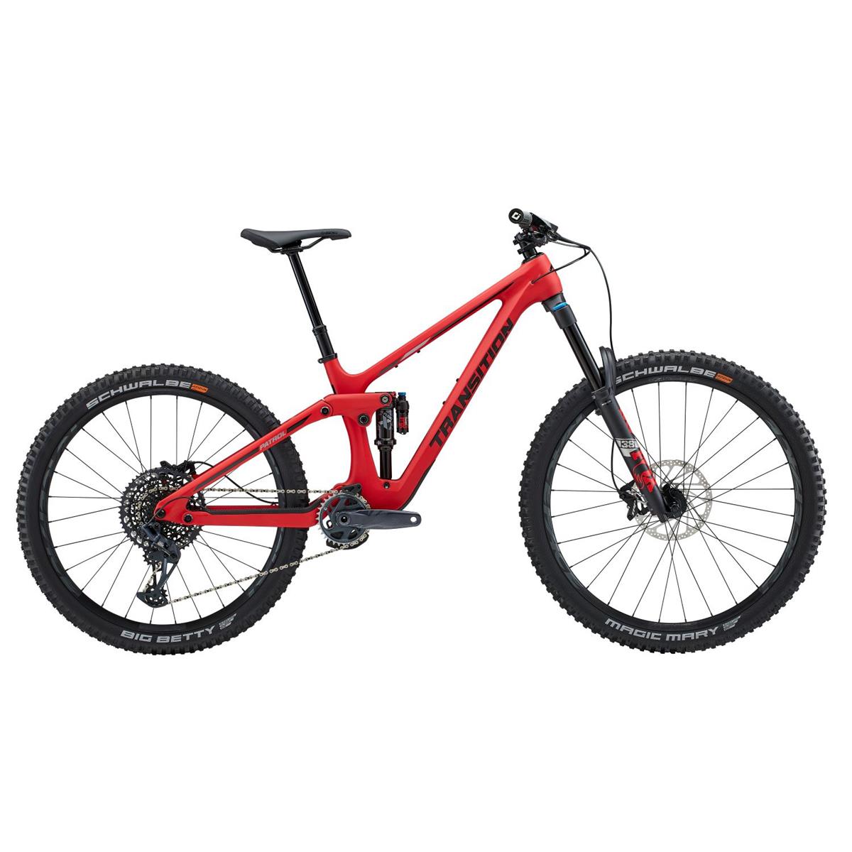Transition Trail Bike Patrol Mullet Carbon GX Fox bonfire red