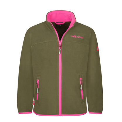 Trollkids Girls Bryggen 3in1 Jacket navy/dusky olive/light magenta