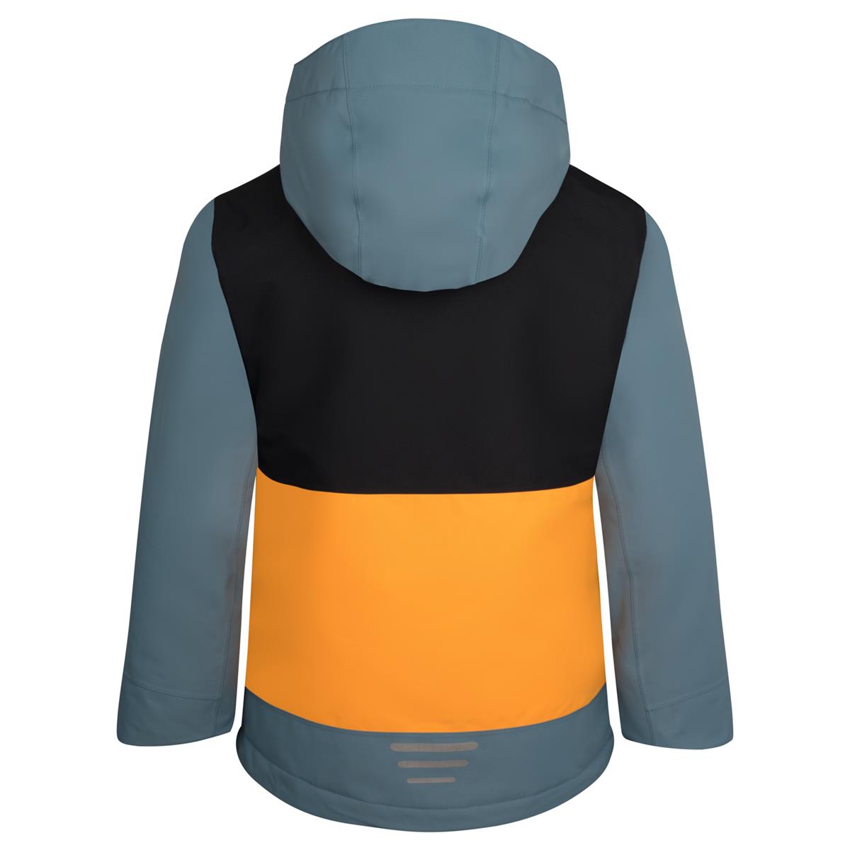 Trollkids Rauland Jacket black/steel blue/mango