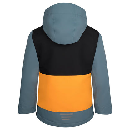 Trollkids Rauland Jacket black/steel blue/mango