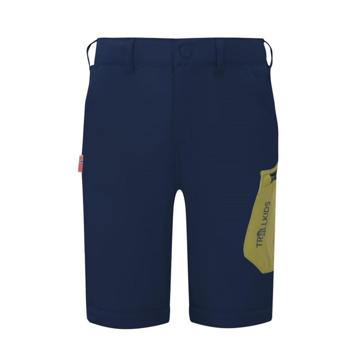 Trollkids Kids Preikestolen Double Zip-Off Pants mystic blue/kiwi, image 4 of 6