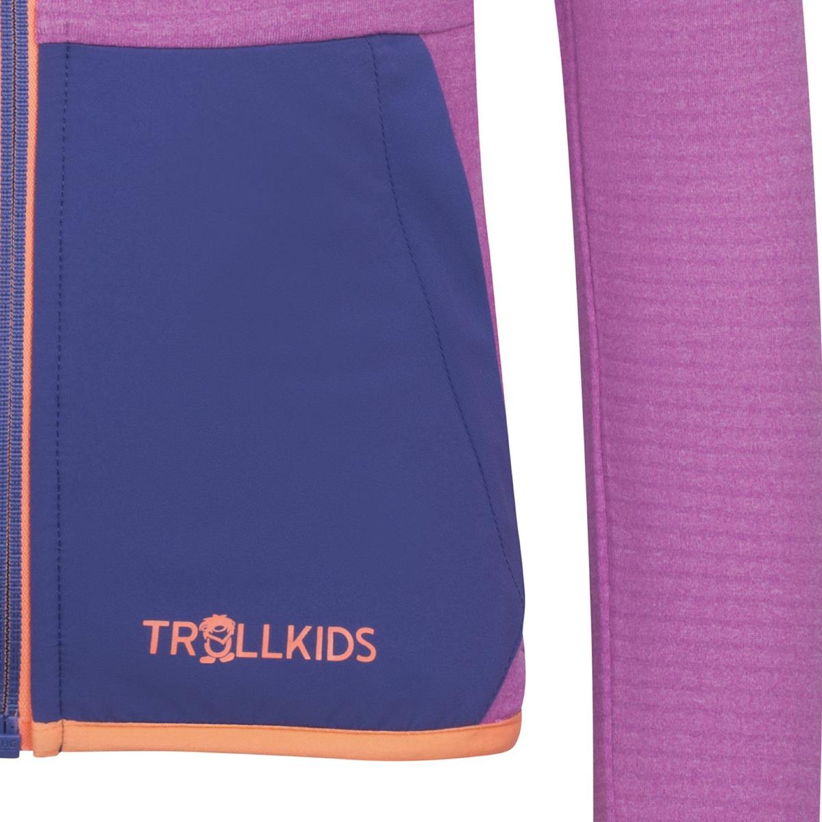 Trollkids Holmedal Jacket Girls mallow pink/violet blue, image 3 of 4