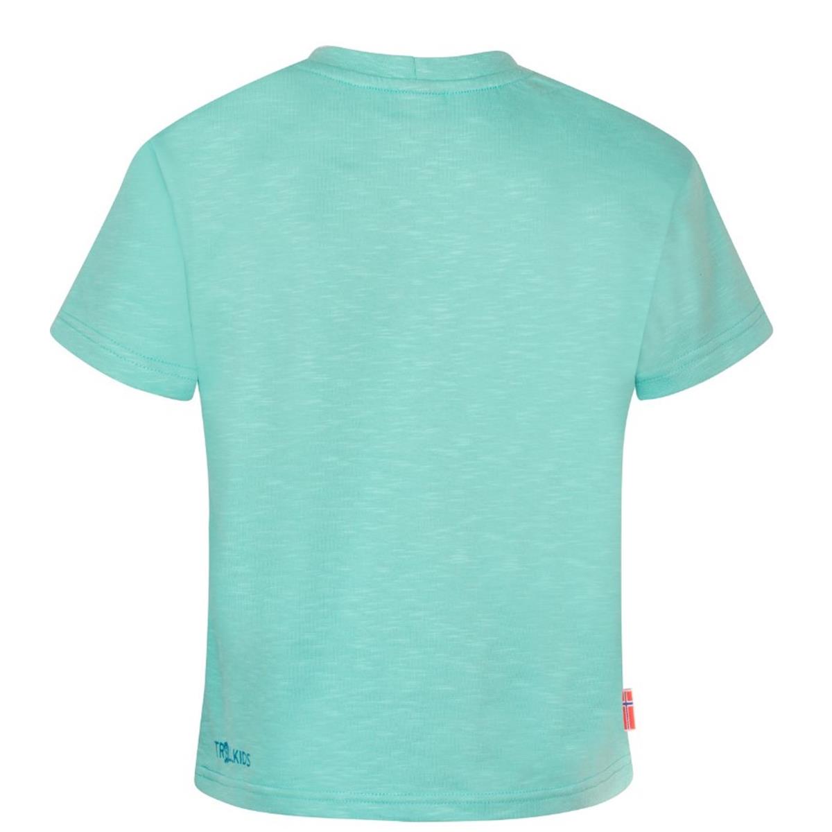 Trollkids - Girls Halsafjord T - aqua taze - Kinder