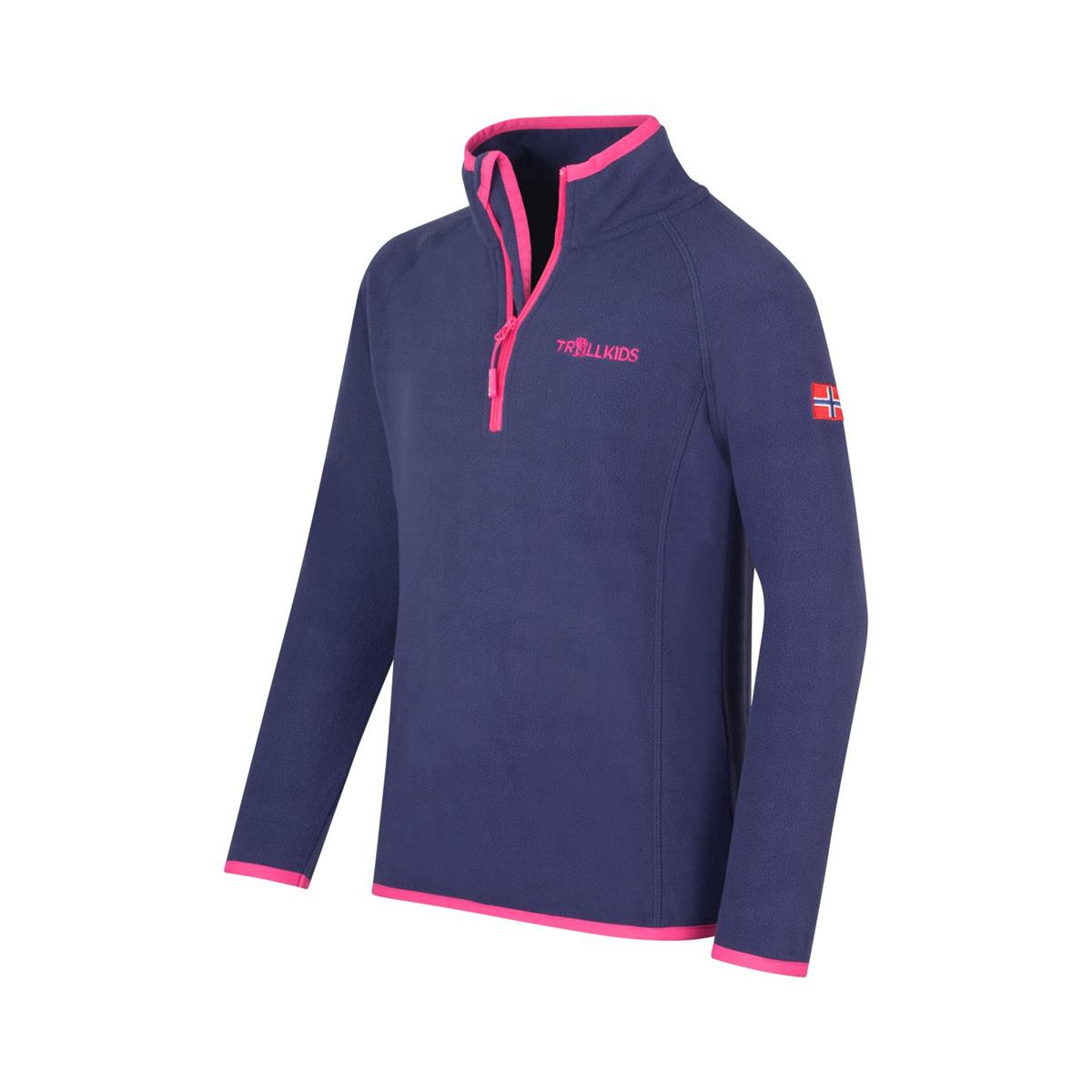 Trollkids Kids Nordland Half Zip deep violet Kinder