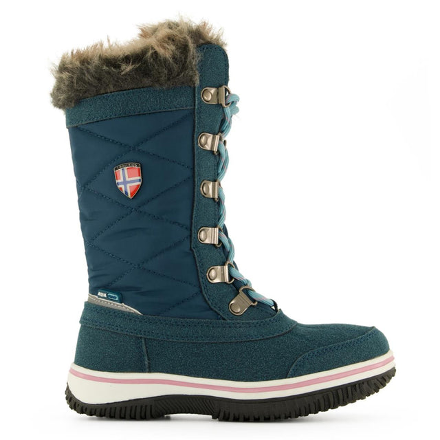 Trollkids Girls Holmenkollen Snow Boots XT, teal/aqua, children