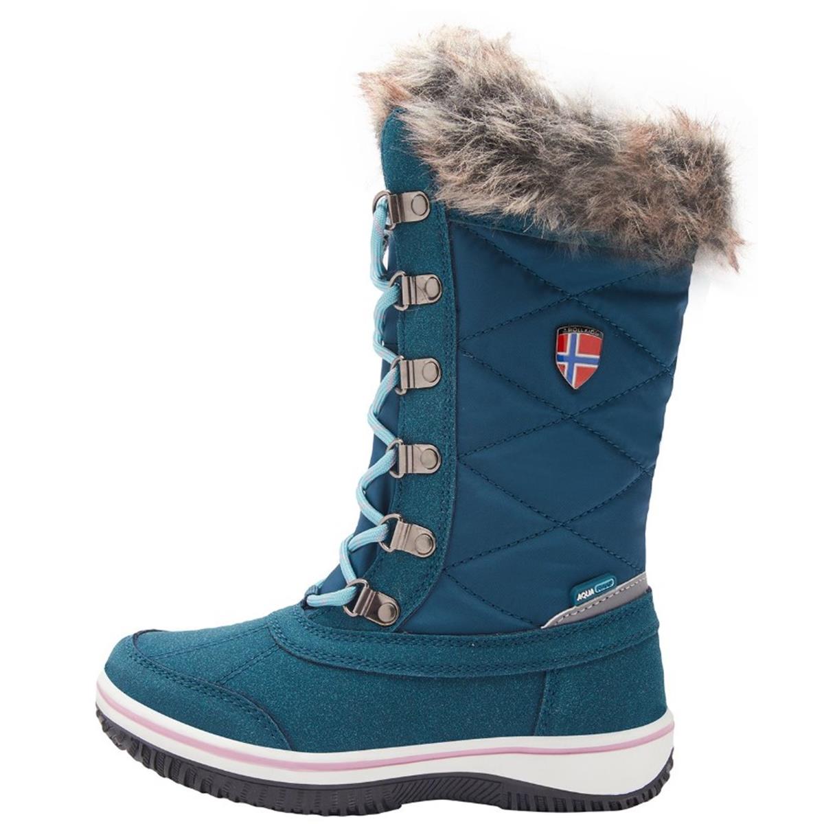 Trollkids Girls Holmenkollen Snow Boots teal/aqua Kinder