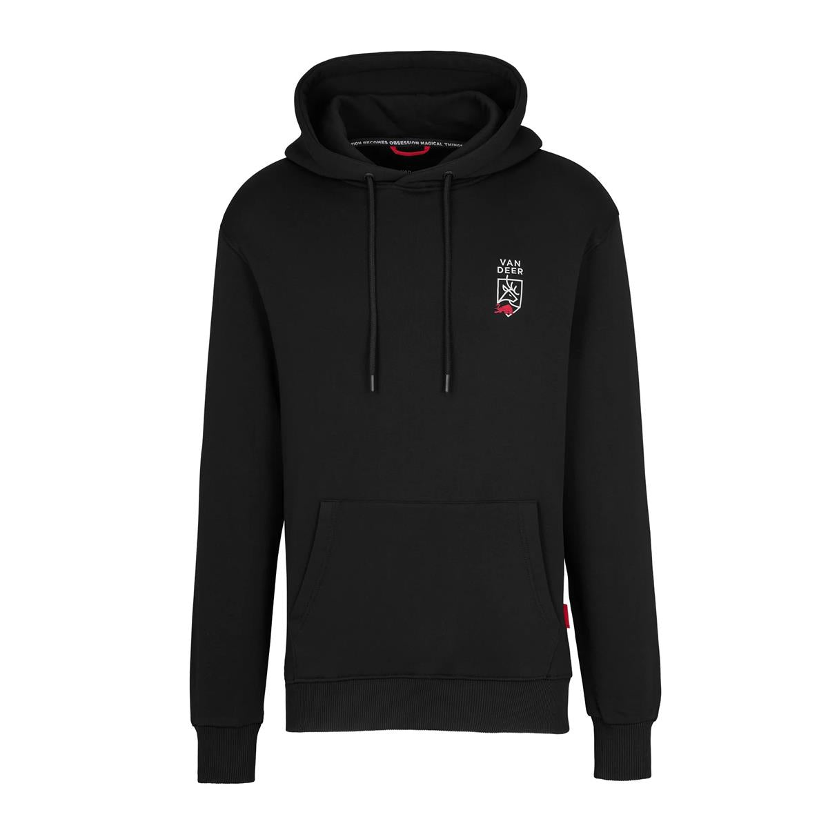 VAN DEER ESSENTIAL HOODIE - black