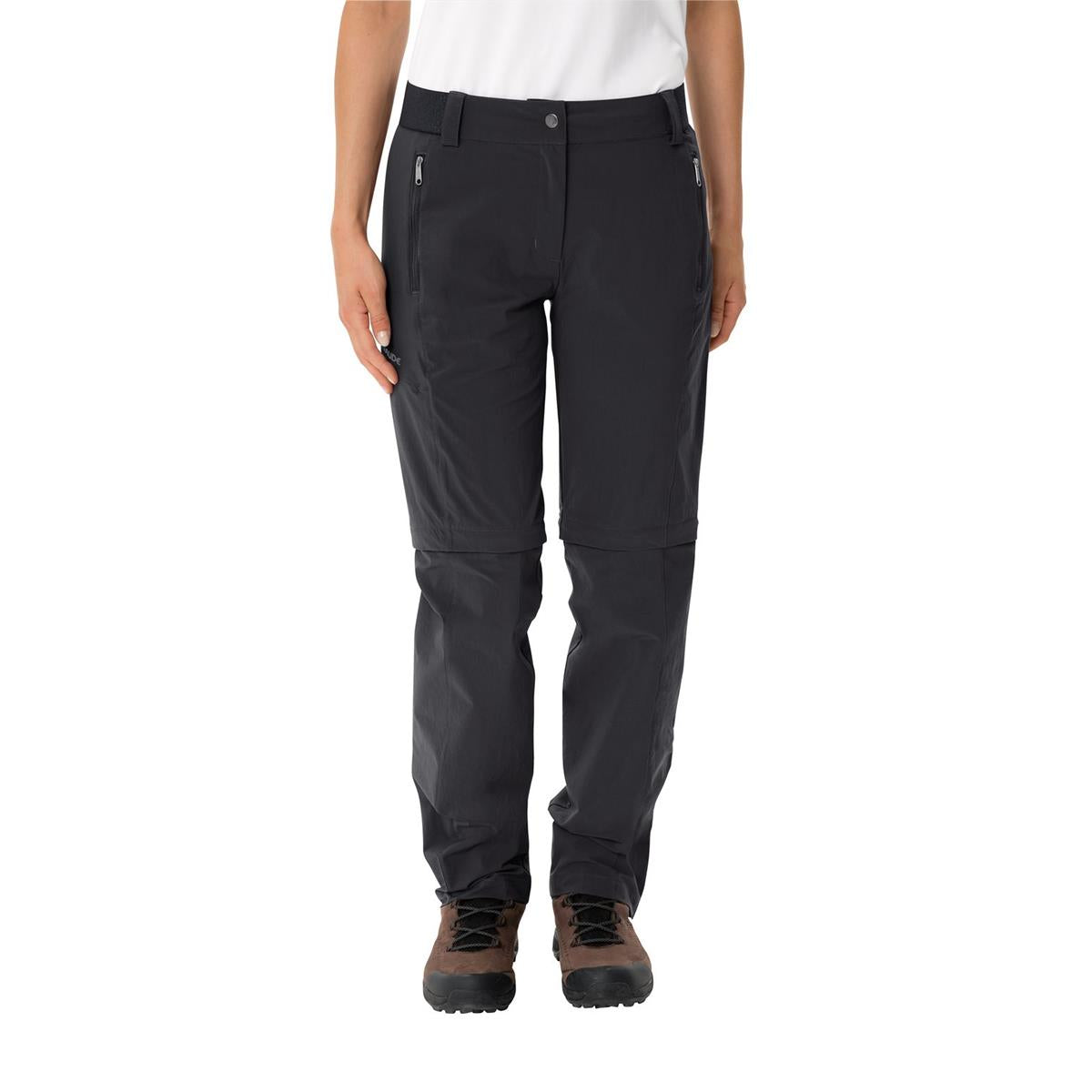 Vaude Farley Stretch ZO T-Zip II short black Damen Trekkinghose