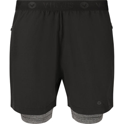 Virtus Dylan M 2-in-1 Stretch Shorts - black