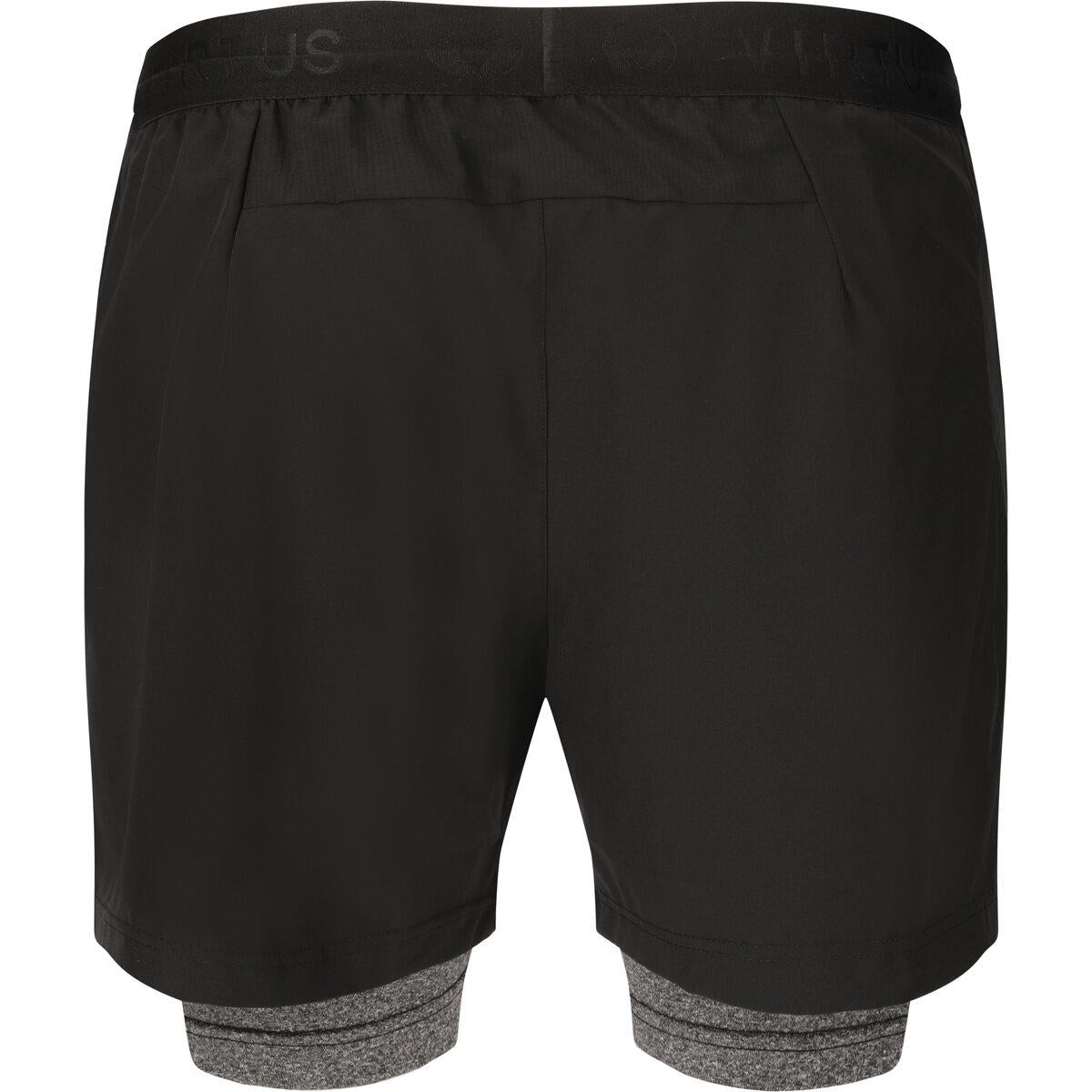 Virtus Dylan M 2-in-1 Stretch Shorts - black