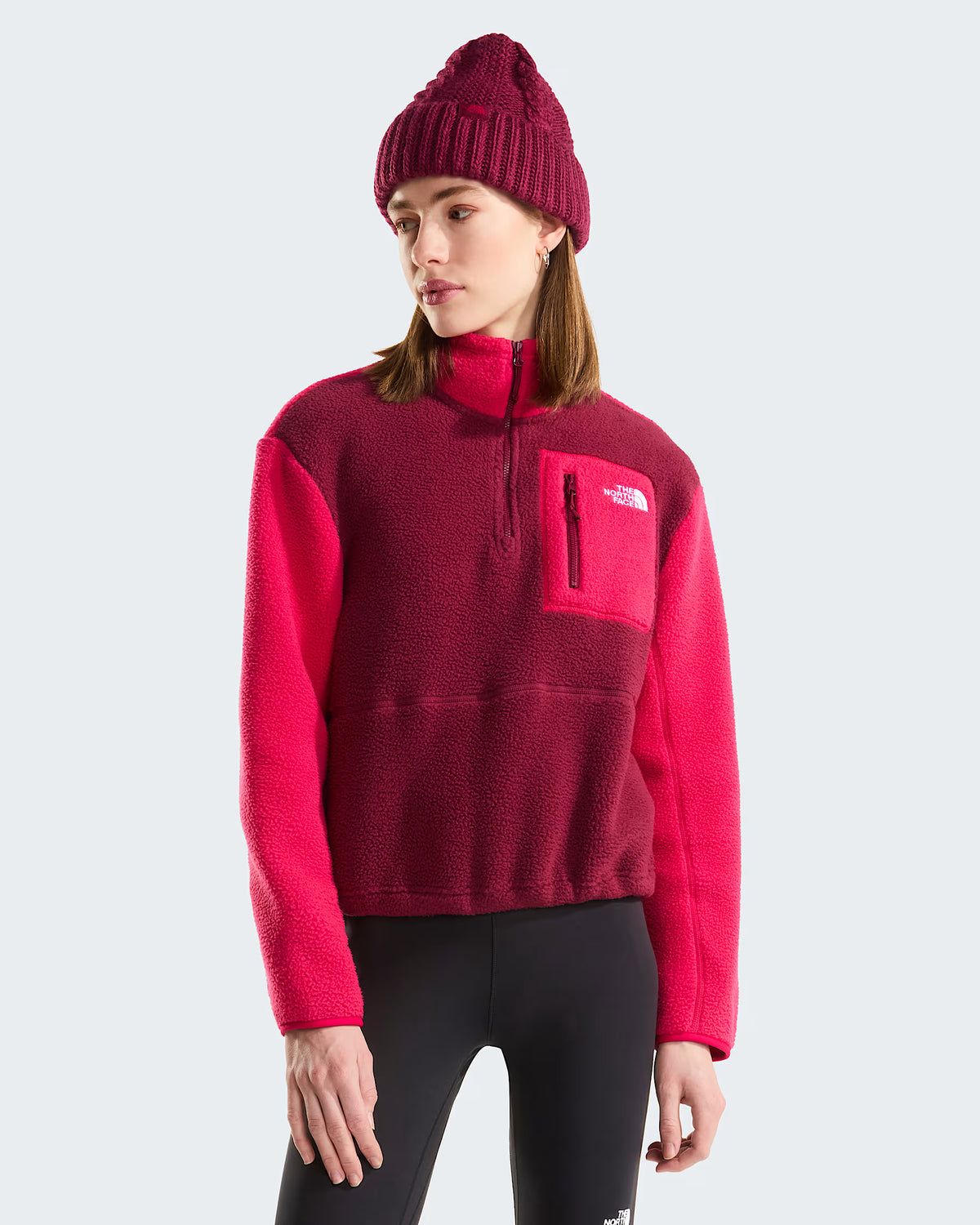 The North Face Yumiori 1/4 Zip  Damen burgundy crush/lali gur