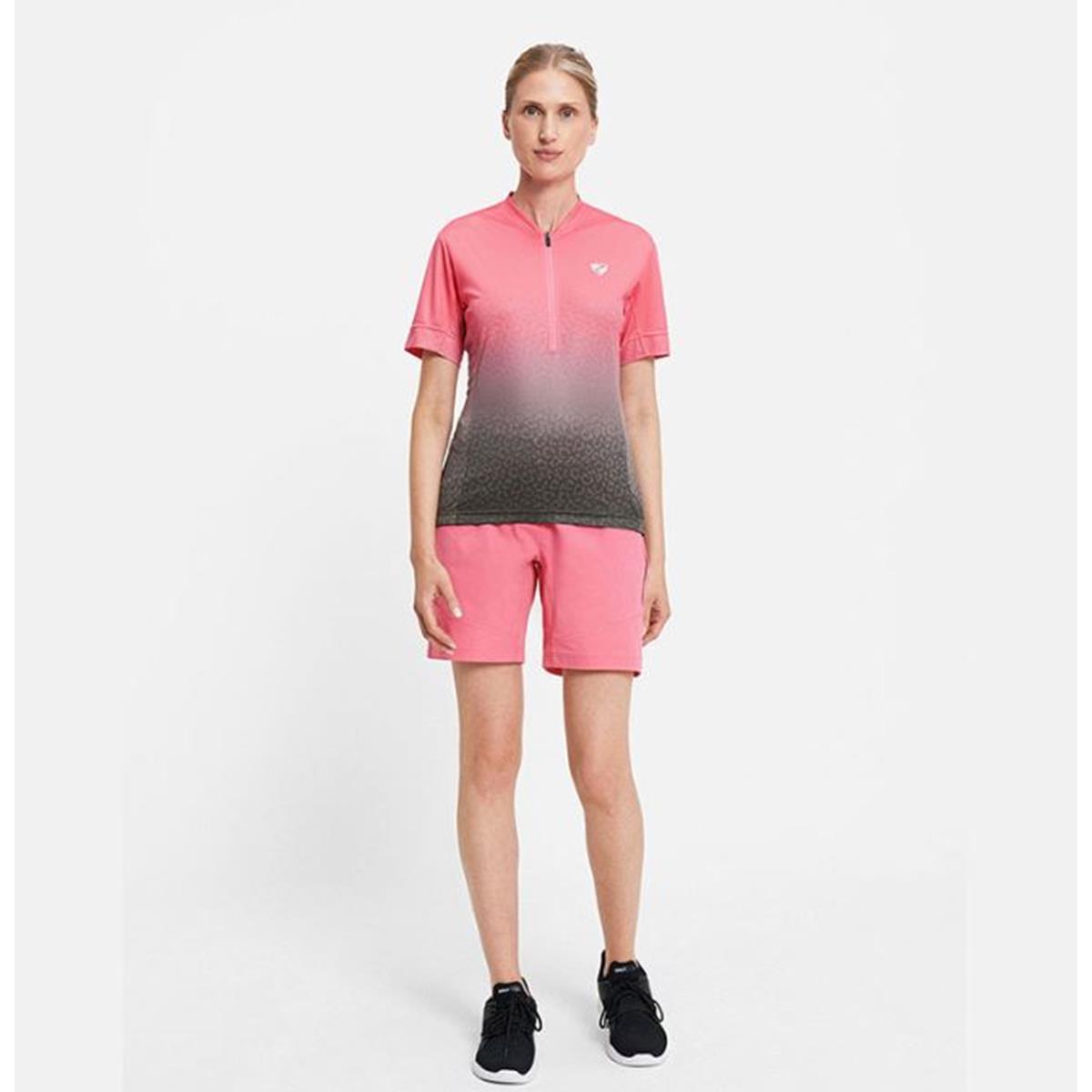 Ziener Nelenia lady black strawberry sorbet Damen Radtrikot