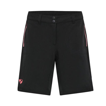 Ziener Nakoa shorts lady black strawberry sorbet Damen Radhose