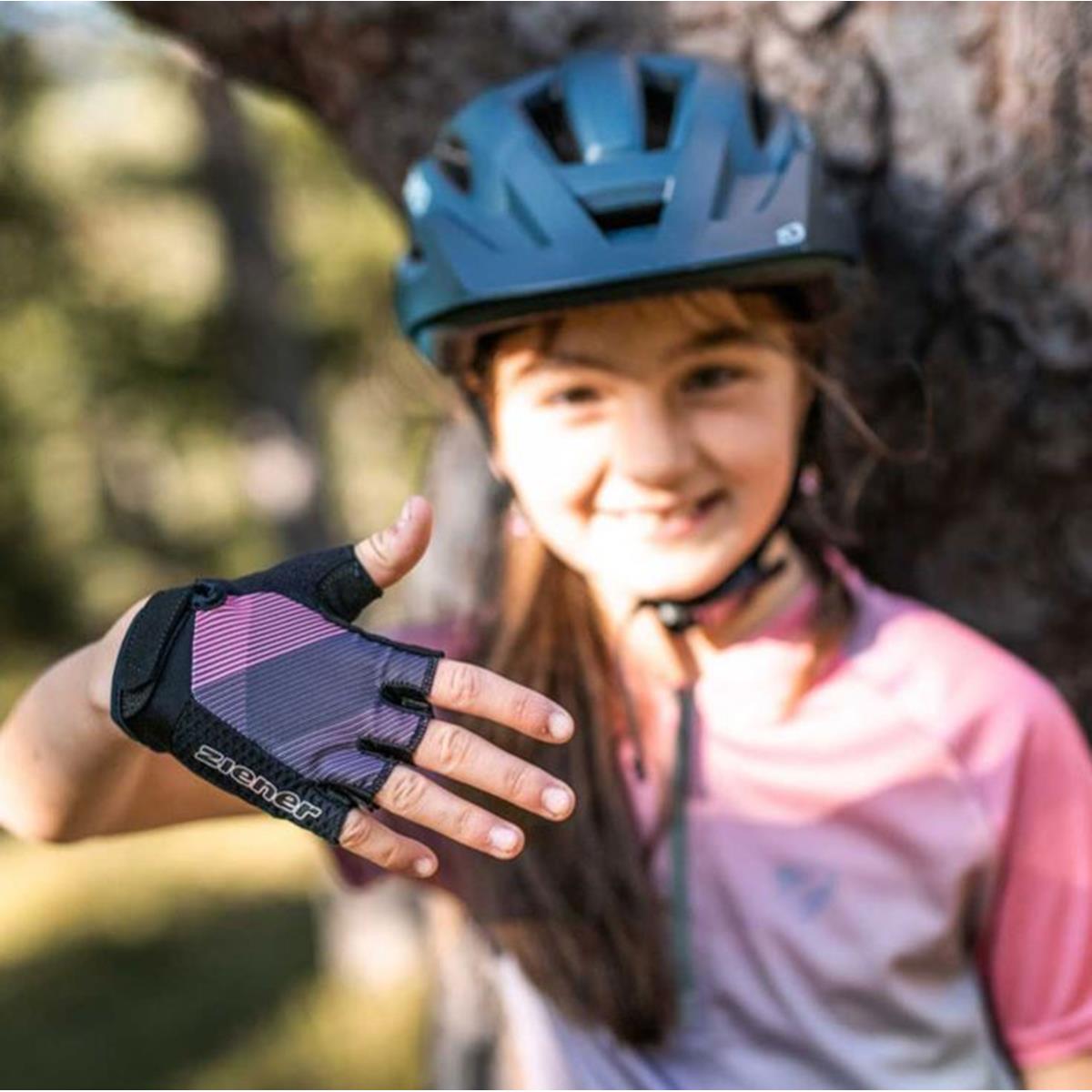 Ziener Chadi Bike Glove Junior black powder blush, Bild 4 von 5