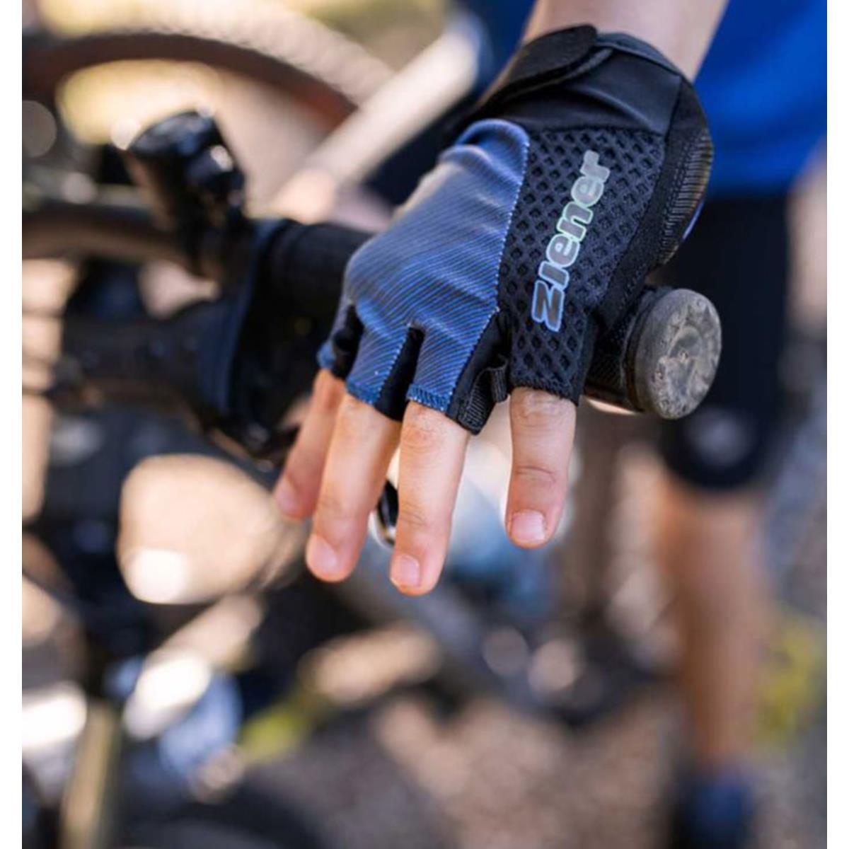 Ziener Chadi Bike Glove Junior black cobalt blue