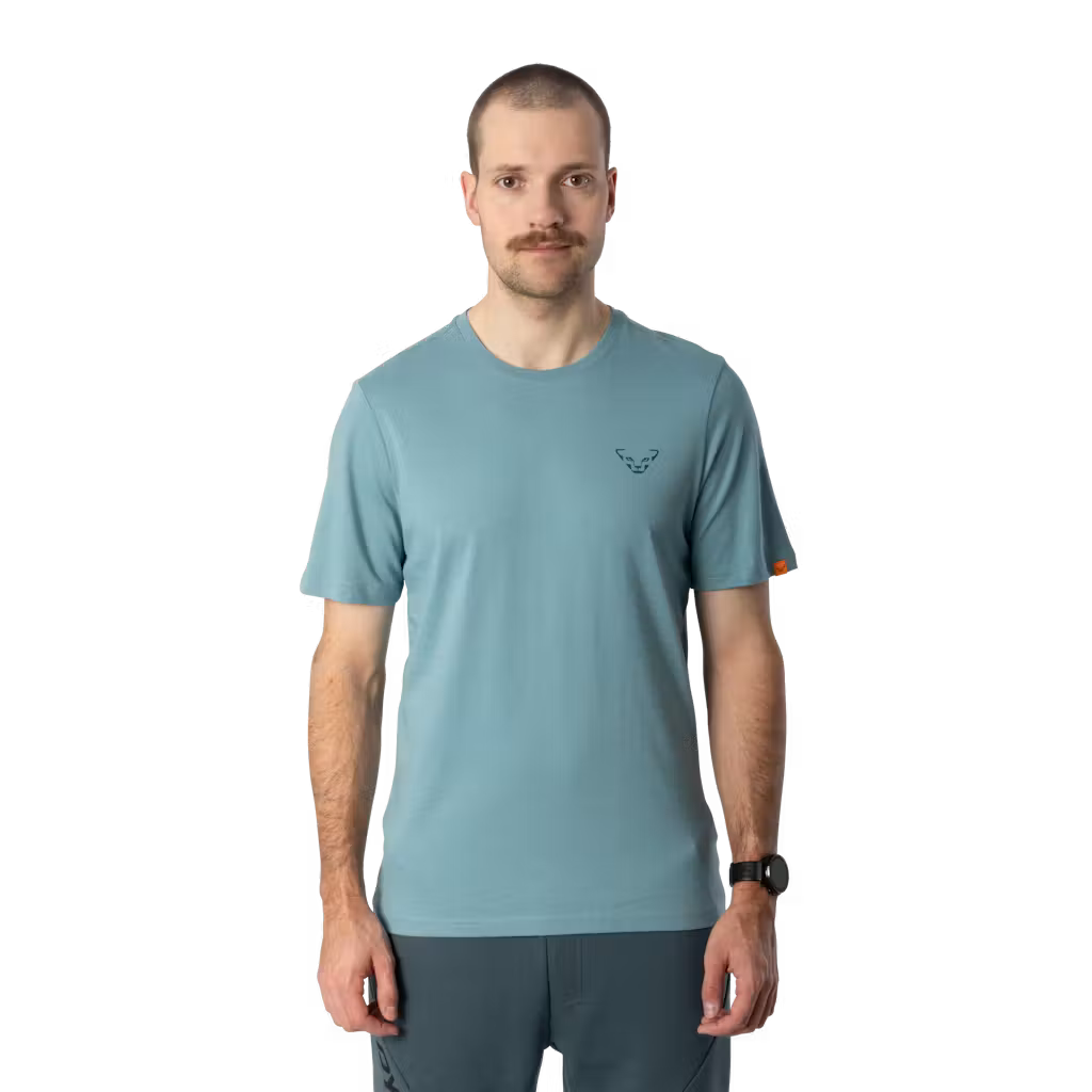 Dynafit Back Graphic Cotton T-Shirt - smoke blue