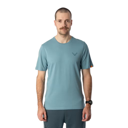 Dynafit Back Graphic Cotton T-Shirt - smoke blue