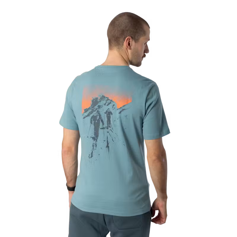 Dynafit Back Graphic Cotton T-Shirt - smoke blue