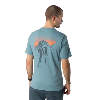 Dynafit Back Graphic Cotton T-Shirt - smoke blue